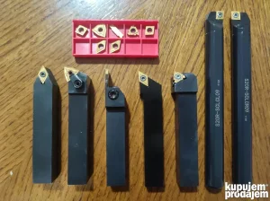 Strugarski alat nozevi komplet 7kom 20x20mm NOVO