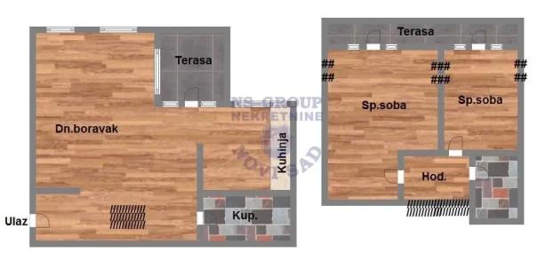 Š-545113, Podbara, 3.0 trosoban, 74 m²