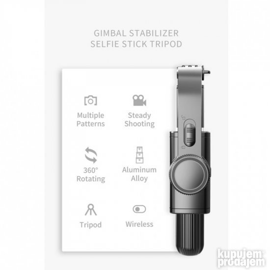 Gimbal stabilizovani drzac za telefon Gimbal crni