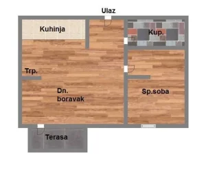 Odličan dvosoban stan na Mišeluku, 45m2