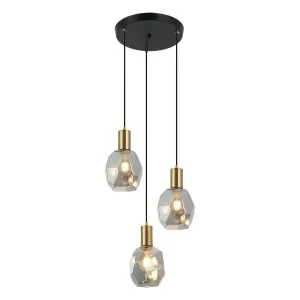 Viseća lampa F7039-3V BK+SM