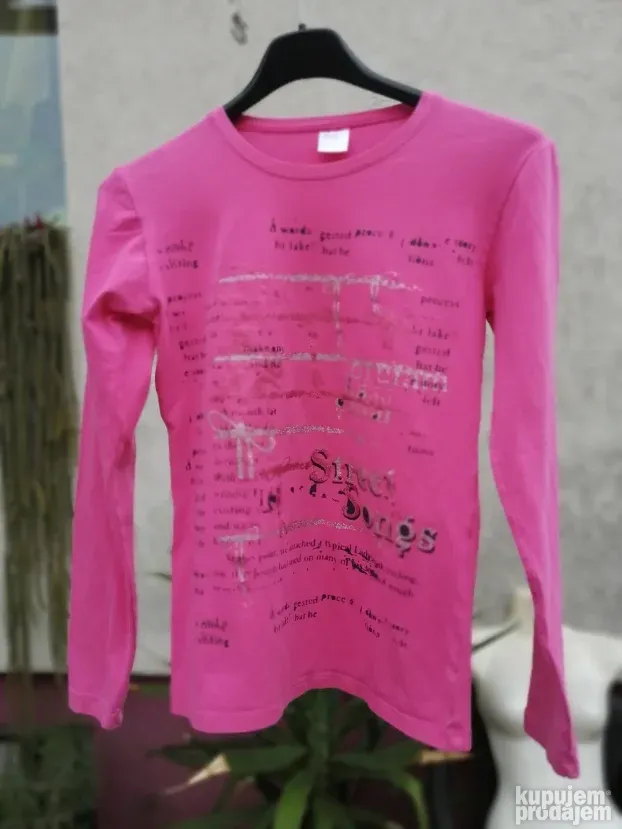 Roze majica za devojčice Wolf za 12 godina