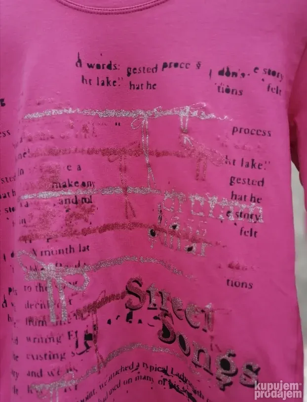 Roze majica za devojčice Wolf za 12 godina