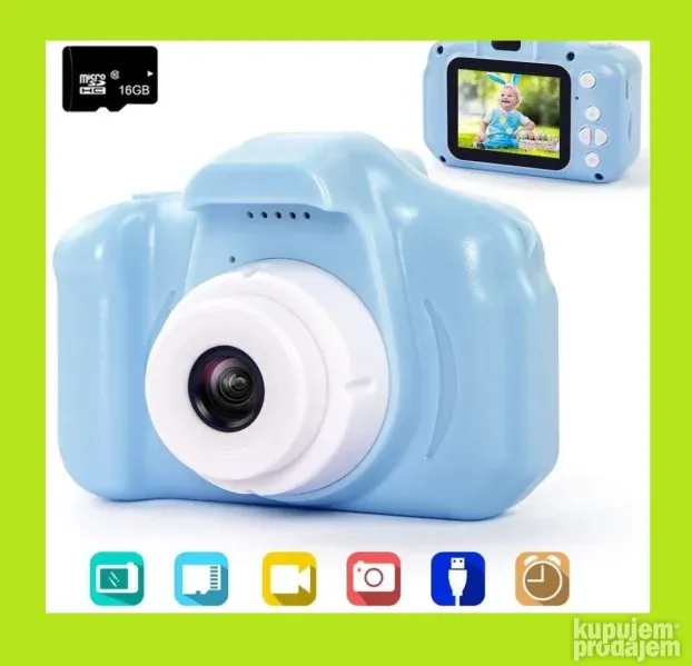 Dečija Digitalna kamera za decu KIDS CAMERA Plava