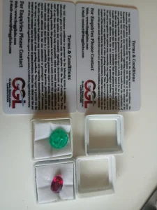 Kolumbijski smaragd i rubin