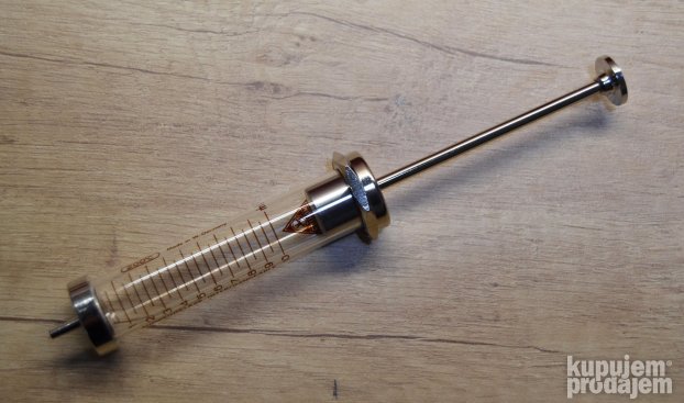 Špric stakleni Chiron Instrumente 10 ml nekorišćen NOS