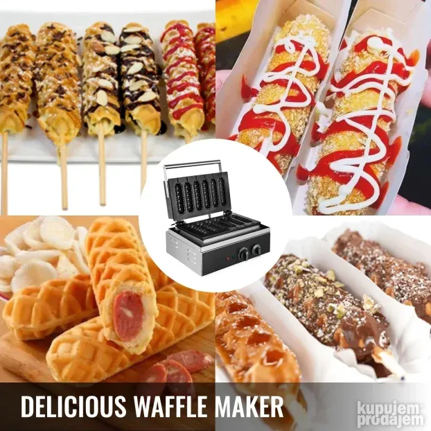 Masina Za Waffle Waffel Wafle Hot Dog
