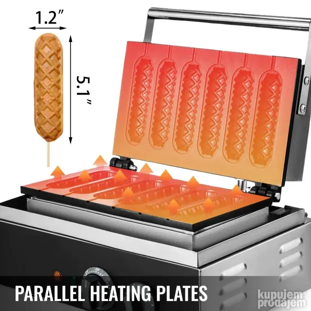 Masina Za Waffle Waffel Wafle Hot Dog