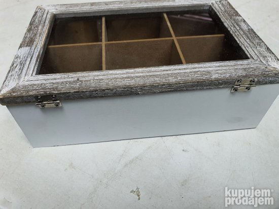 Retro Kutija Caj 6 Pregrada 23x15.5x7.5cm