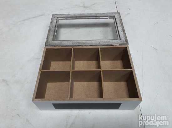 Retro Kutija Caj 6 Pregrada 23x15.5x7.5cm