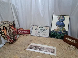 Dekor za bar - limene table