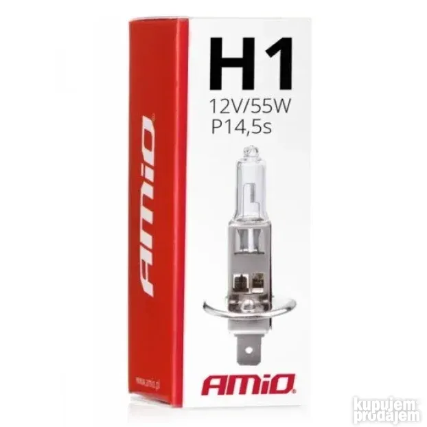 Sijalice H1, 12V 55W (1 kom) - Amio 01484