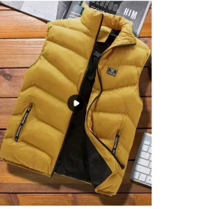 Warm Winter Vest, Men's Casual Zipper Pockets - 4 boja