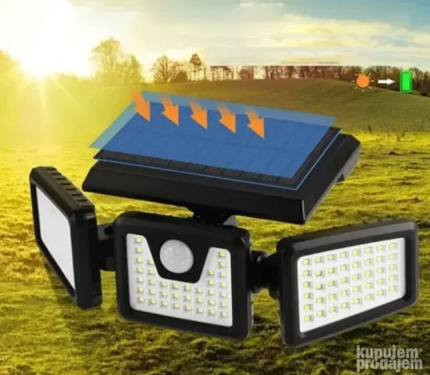 Solarna Lampa-Solarni Reflektor sa LED Diodama