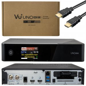 VU+ Uno 4K SE 1x DVB-S2 FBC Twin Tuner Linux Sat. Receiver