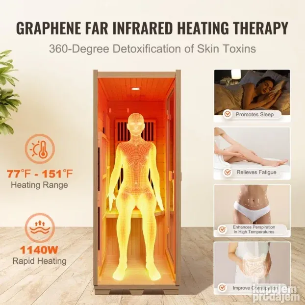 Infracrvena sauna za 1 osobu