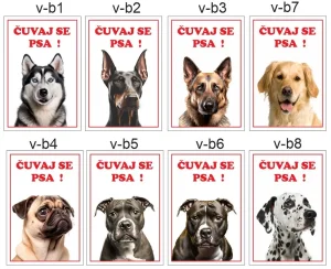 TABLE I NALEPNICE - Pazi pas ujeda