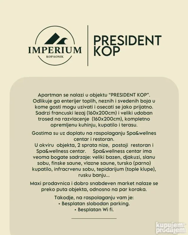 Imperium Lux  Apartmani&Spa  KOPAONIK
