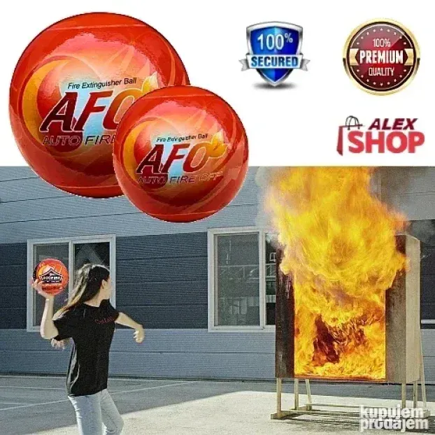 Aparat lopta za instant gašenje požara za kola i kuću