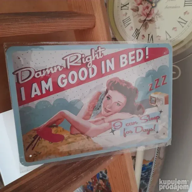 Damn Right metalna tabla 20x30cm