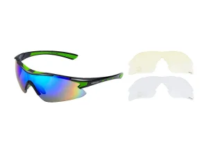 VENZO Naočare u kutiji 100% UV 2 seta stakala Zelene