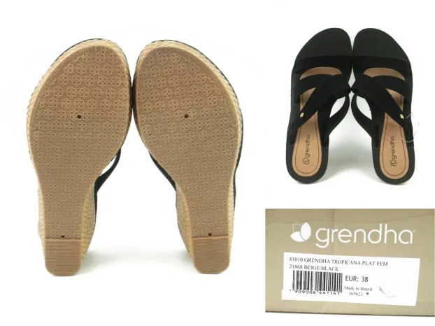 Grendha papuče japanke platforma NOVO K207/38