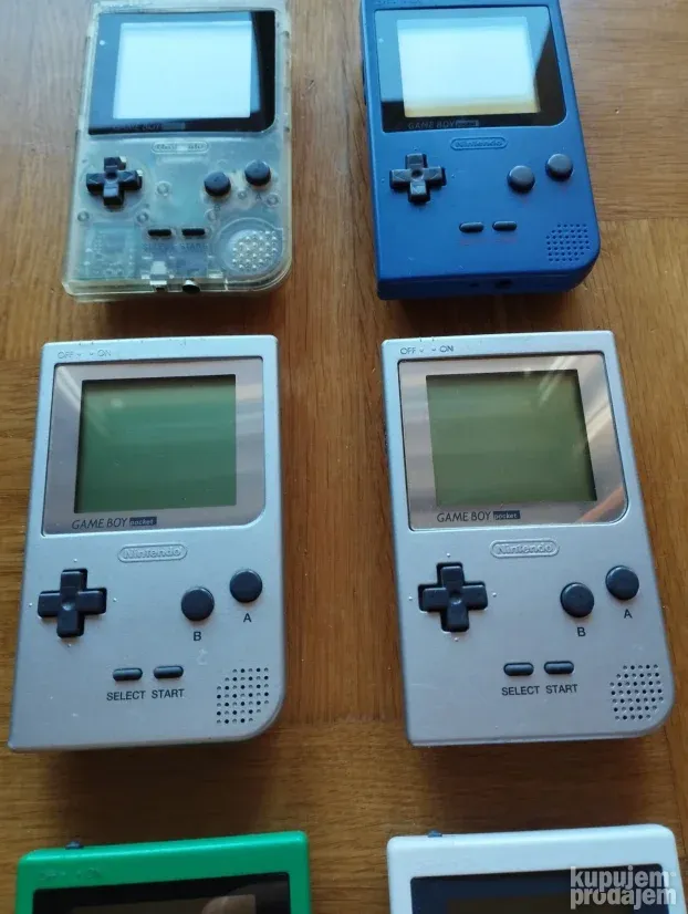 Gameboy Pocket Blue Green Silver Game Boy