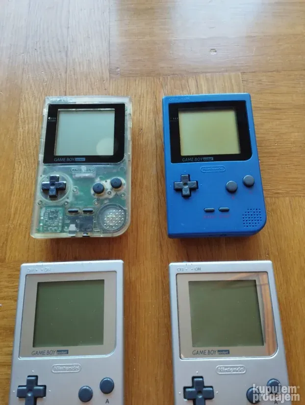 Gameboy Pocket Blue Green Silver Game Boy