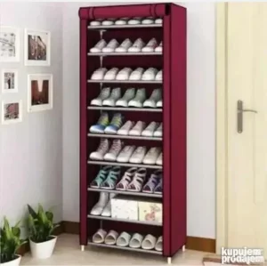 Cipelarnik platneni ormar za obucu sa 9 polica BORDO