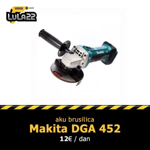 Iznajmljivanje alata - Akumulatorska ugaona brusilica Makita