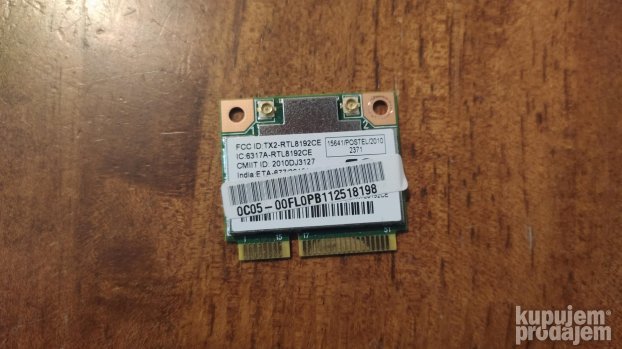Wireless kartica RTL8192CE , skinuta sa Packard Bell VAB70