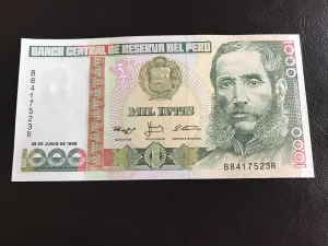 Peru 1000 intis.Unc.