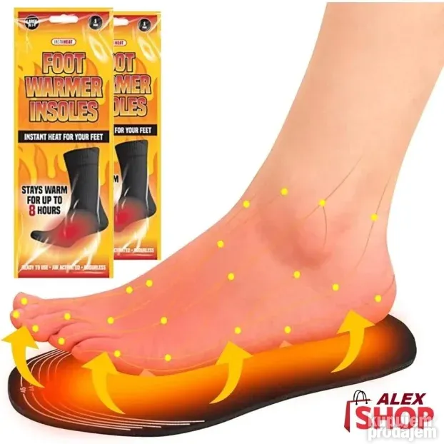 Instant grejači za stopala u vidu uložaka za obuću