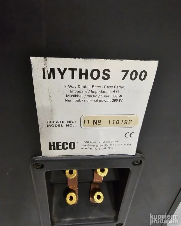 Heco Mythos 700 2x300W br.2 2x40kg Sniženo