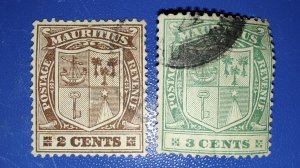 Mauritius Stamps Coat of Arms (1895-1904)
