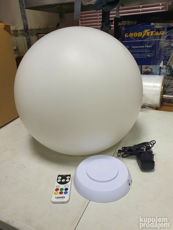 Led RGB+Daljinac Lopta 40cm dimmable Punjiva Lumisky Bibby