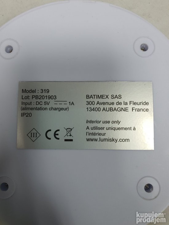Led RGB+Daljinac Lopta 40cm dimmable Punjiva Lumisky Bibby
