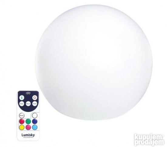 Led RGB+Daljinac Lopta 40cm dimmable Punjiva Lumisky Bibby