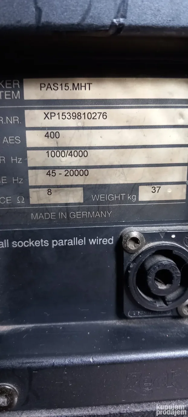 Zeck zvucne kutije od 400 W (par)
