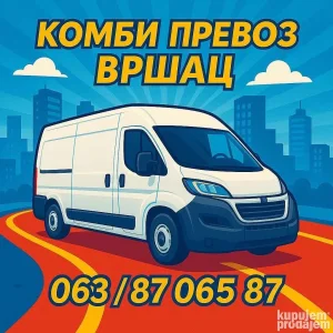 Kombi prevoz, paletirane robe, motocikla