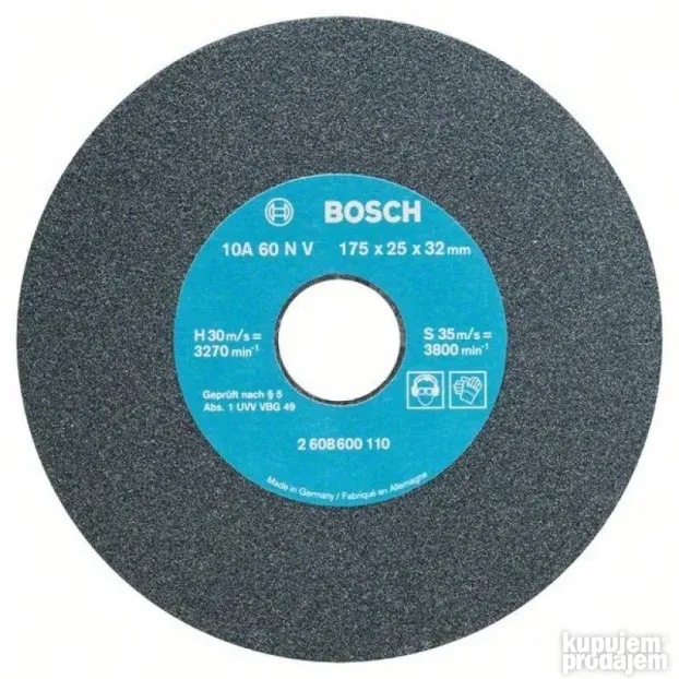 Brusna ploča za dvostranu brusilicu Bosch 2608600110, 175 mm