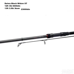 Daiwa black widow XT 12ft 3lb i 13ft Novi model 50mm karika