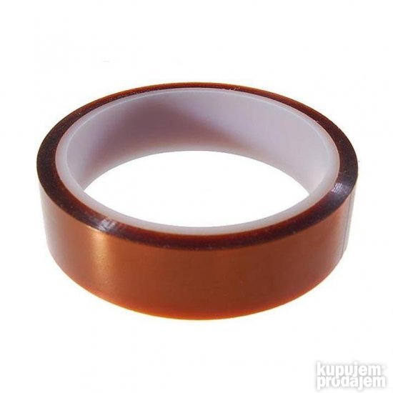 Traka kapton temperaturno otporna do 260C 25mm/33m samoleplj