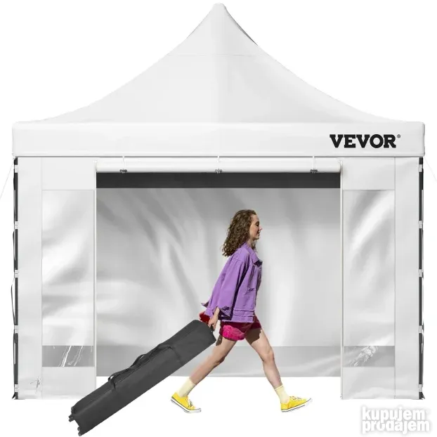 VEVOR 3,048 x 3,048 m Pop Up Šator beli