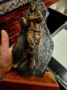 Stara figura ragbi igraca, epoxi materijal