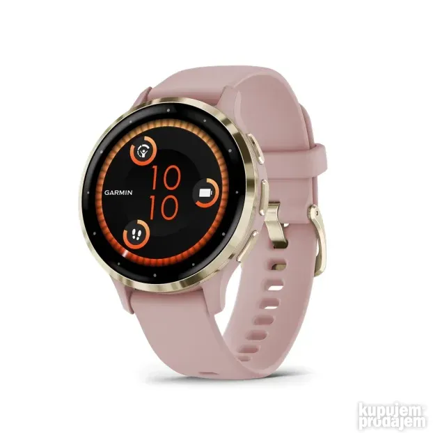 GARMIN Venu 3S krémarany pink silicone strap, povoljno