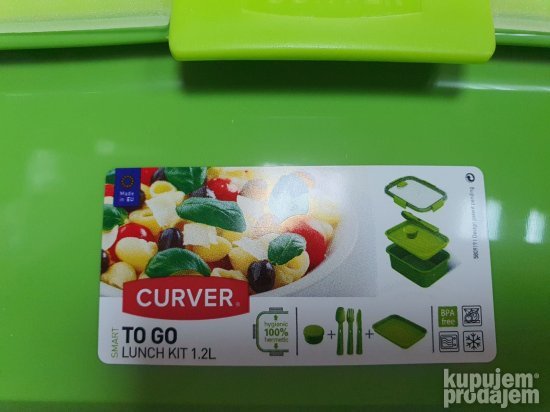 Posuda za Hranu sa priborom 1.2L Zelena - Curver