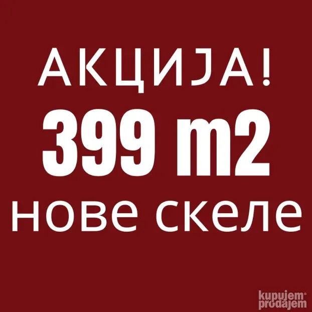 399 m2 nove ramovske skele na sniženju