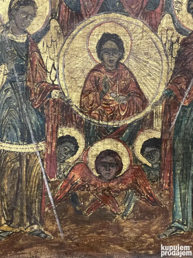 Ikona na dasci Pravoslavna iz 18 veka