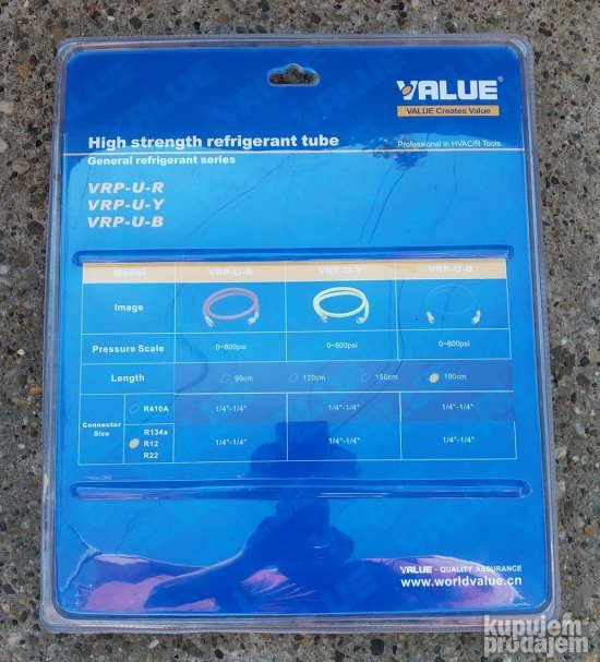 Set creva za manometre VALUE 180cm